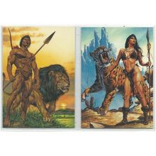JOE JUSKO ' 2 TARZAN PROMO cards ' ( 1994 )