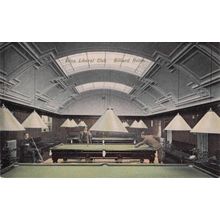 Alloa Liberal Club Clackmannanshire Billiards Room Old Scottish Postcard