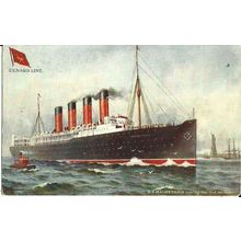 Cunard RMS MAURETANIA Tuck Oilette Postcard (9268)