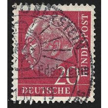 GERMANY 1954 Dr. Heuss 20pf Sc#710 USED @M486