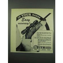 1952 Stith Scope Ad - In Your Hands Easy Accuracy