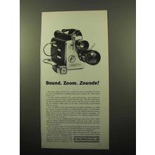 1963 Fairchild Sound Zoom Movie Camera Ad - Zounds