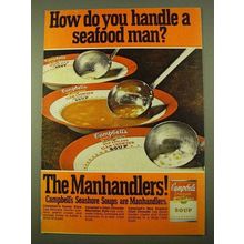 1970 Campbell's Manhandlers Soup Ad - Oyster Stew