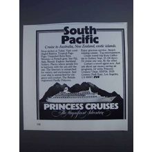1980 Princess Cruises Ad - South Pacific