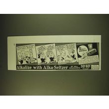 1936 Alka-Seltzer Medicine Ad - Upon this plank we both agree