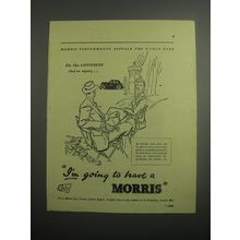1948 Morris Cars Ad - On the Continent they're saying