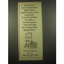 1966 Gaston de Lagrange Cognac Ad - Look, my boy, I said
