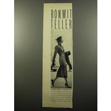 1950 Bonwit Teller Suit by Loeb & Hoch Ad - Dark grey.. straight
