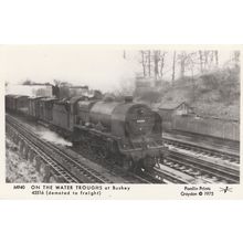 On the Water Troughs at Bushey 45516 Train Railway Postcard
