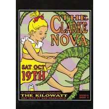 Frank Kozik The Clarke Nova Live at San Fransisco Kilowatt Music Poster Art Post