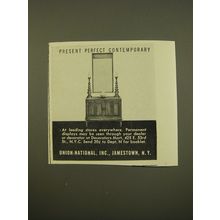 1961 Union-National Furniture Advertisement - Present perfect contemporary
