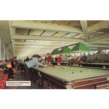 Butlins Minehead Somerset Billiard Room 1960s RARE Pass Sheet Postcard