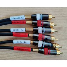 Audiophile analogue interconnect cable set for high-end 5.1 HiFi systems.