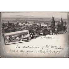 Gruss aus Mainz, 1893 - AK