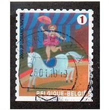 BEL 2009 (59c)(S/A) 'CIRCUS - EQUESTRIAN ARTISITE' FINE USED (EBID10563)