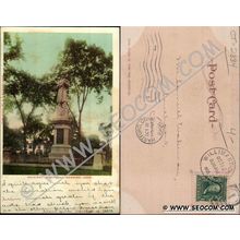 CT Norwich Postcard Soldier's Monument Undivided Back ct_box4~2334