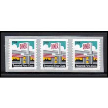 3208A 25c Diner Very Fine MNH PNC 44444/3 SQ PA3938