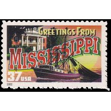 3719 37c Mississippi Fine MNH V2804