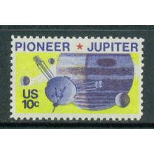 1556 10c Pioneer 10 Fine MNH Plt/4 UL 35863 MA1703