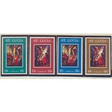 St. Lucia Stamps Scott #290 To 293, Mint Never Hinged, Easter 1971