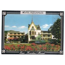 HOTEL ALEXANDER, TREIS-KARDEN, unused vintage postcard