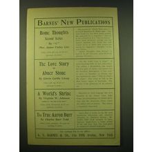 1902 A.S. Barnes Ad - Barnes' new Publications