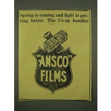1915 Ansco Films Ad - Spring is Coming and Light is Getting Better