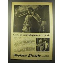 1939 Western Electric Ad - Get Me the Fire Department