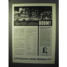 1964 Louisiana State Ad - The $333 Million Boom!