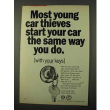1972 Department of Justice Ad - Most Young Car Thieves