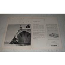 1960 Hughes transistors Ad - The tug and the transistor