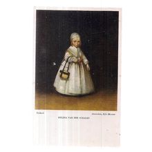HELENA VAN DER SCHALKE by Terborch unused vintag postcard Rijks Museum Amsterda=