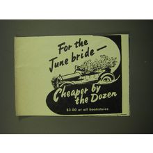 1949 Cheaper by the Dozen Book Ad - For the June Bride