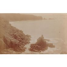 The Irish Lady Lands End Cornwall Old Real Photo Postcard