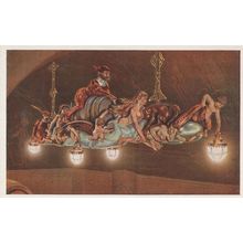 Love Making On Chandelier Lights Theatre German Old Postcard