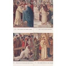 The Crucifixion Belgium Set of 11 Antique Bible Postcard s