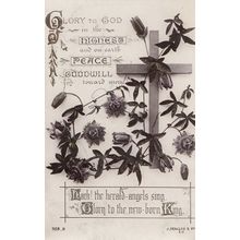 Hark The Herald Angels Sing Real Photo Antique Hymn Postcard