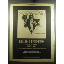 1975 Alice Cooper Welcome to My Nightmare Album Advertisement