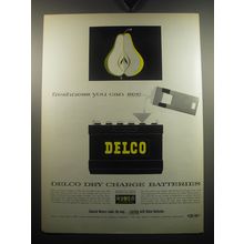 1957 Delco Dry Charge Battery Ad - Freshness you can see