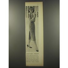 1956 Bonwit Teller Fashion Advertisement - Robert Powell Johns - Country Tweed