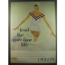 1956 Du Pont Orlon Advertisement - Catalina Swimsuit - Lead the Care-Free life