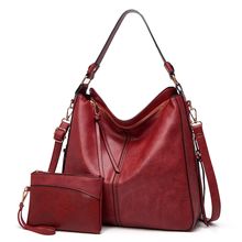 Handbags for Women Large Designer Ladies Hobo bag Two Piece Red
