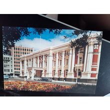 vintage new zealand postcard town hall wellington