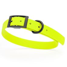 Dog Pet Waterproof Collar - W3/4" x L15"-18" - Safety Yellow
