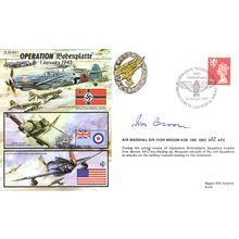 Operation Bodenplatte WW2 Ivor Broom Mosquito Aircraft Hand Signed FDC