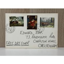 British Paintings 1967 First Day Cover Stamps Cheltenham Pinkie Lowry Stubbs FDC