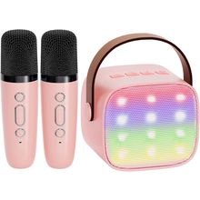 YLL Mini Karaoke Machine for Kids Adults, Portable Bluetooth Speaker with 2 Wire
