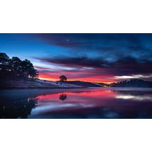 sunset_lake_landscape_4k_8k-5120x2880 Poster Canvas Movie Film Print A0 A1 A2 A3