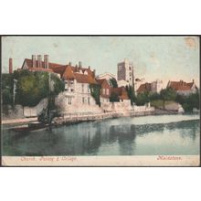 Church, Palace & College, Maidstone, Kent, 1905 - Blum & Degen Postcard