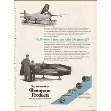 thompson products inc 1953 performance taken for granted vintage ad